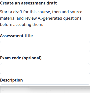 Create a new AI-authoring draft from Canvas