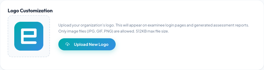 Cambia el logotipo de la organización desde Configuración