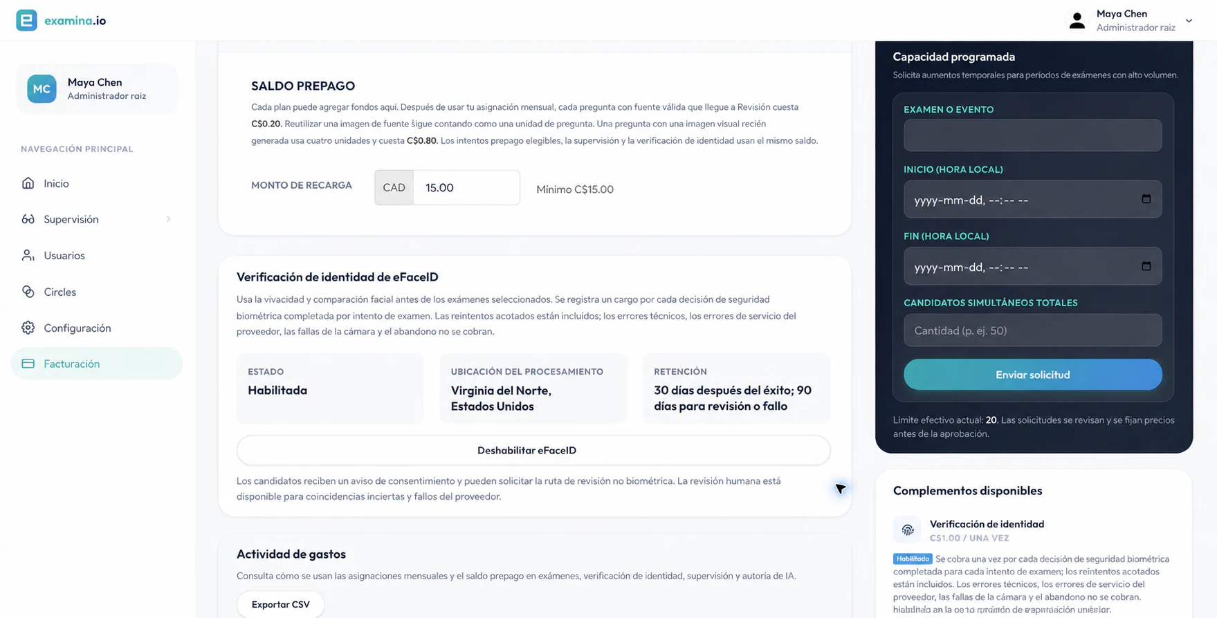 eFaceID activado para Cedar Valley University