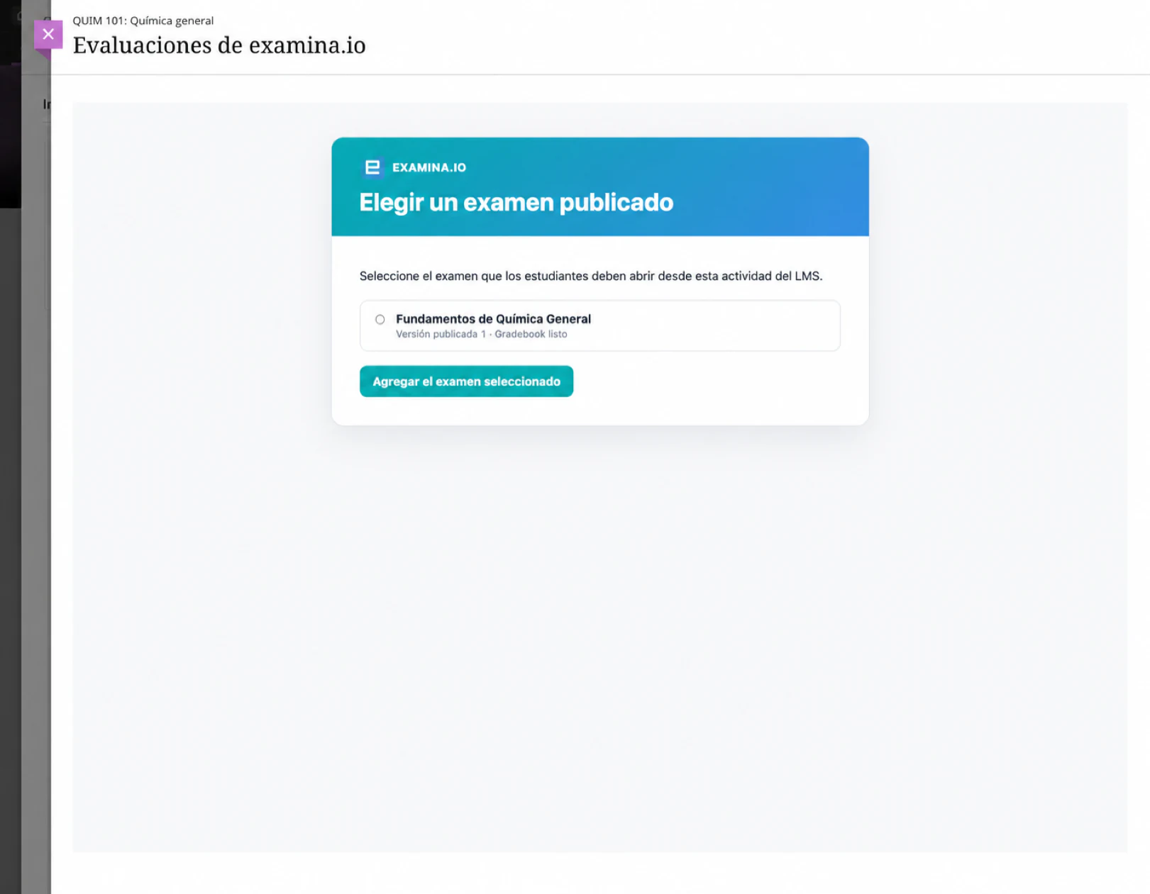 Elige el examen publicado General Chemistry Fundamentals