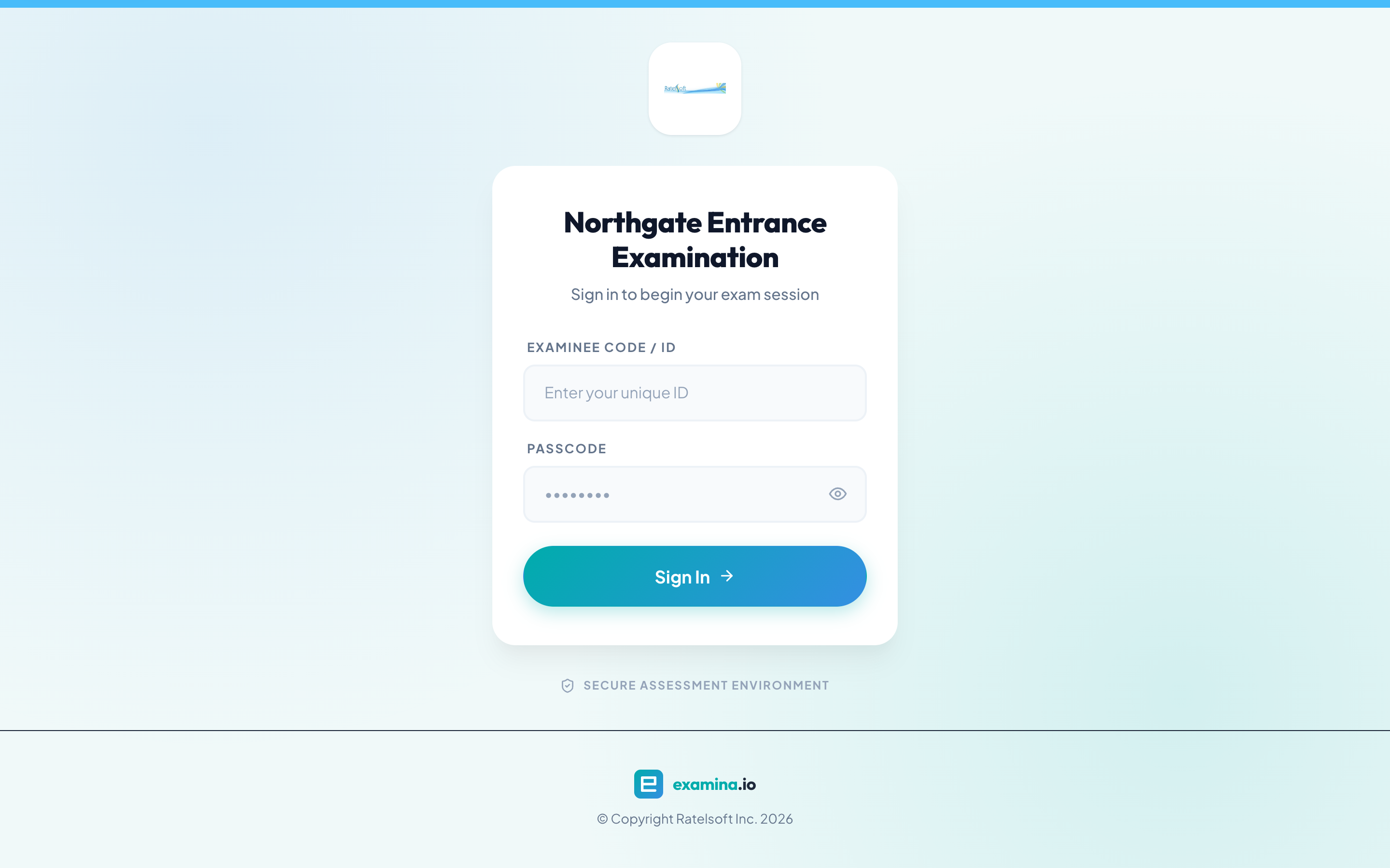 La page de connexion client