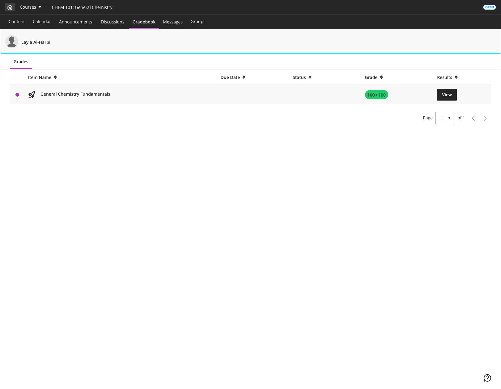 Le score examina.io soumis a été renvoyé dans le carnet de notes Blackboard