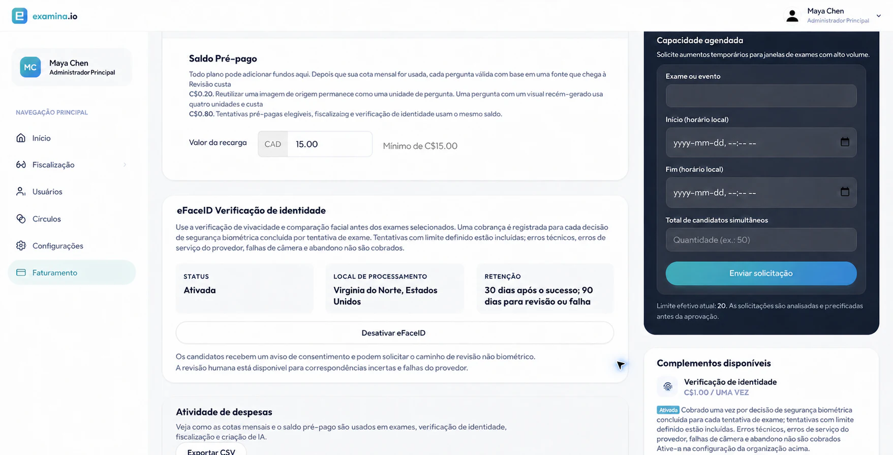 eFaceID ativado para Cedar Valley University